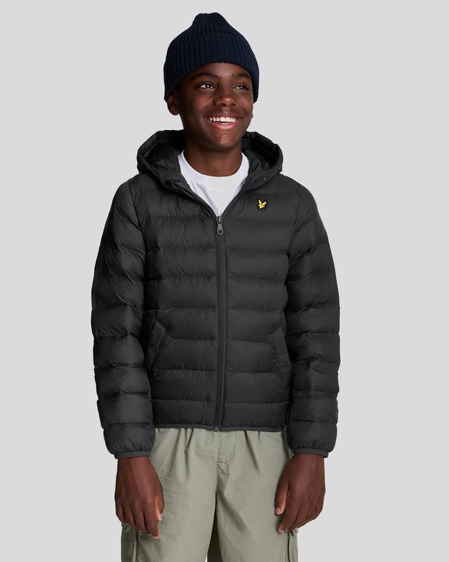 Lyle Scott Kinder Leichte Pufferjacke in Tiefschwarz Lyle Scott DE